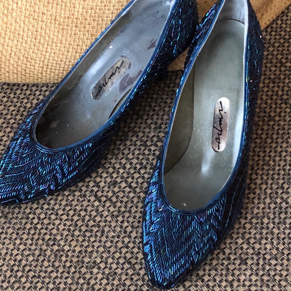 Vintage Beaded impo shoes